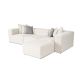 ATELIER DEL SOFA Ugaona garnitura Frida 4, krem - 165THN1101