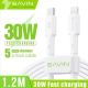 BAVIN Kabl 30W type-C na lightning 1,2m, bela - 90106