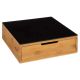 FIVE Kutija za odlaganje 30x30x10cm bambus crna - 167753