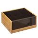 FIVE Kutija za čajeve 21.8x21x10cm, bambus/crna - 167754-1