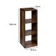 FIVE Stalak sa 3 police 34.5x32x100.5cm, drvo/braon - 167862