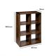 FIVE Stalak sa 6 polica 67.5x32x100.5cm, drvo/braon - 167864-1