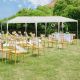 Paviljon za zabave 9x3m Beli bez stranica - 1682-1-1