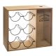 ATMOSPHERA Polica za vino 39.7x15x35cm medijapan/metal bež - 168388-1