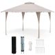 Gazebo paviljon sa mehanizmom 4x4m Bež - 1687-1-1