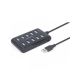 GEMBIRD USB 2.0, 10-port hub, crni (UHB-U2P10P-01) - 169397