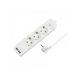 LOGILINK Produžni kabl 3 mesta, 2 USB, prekidač, 1.5m, beli (4782) - 171169