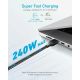 ANKER Kabl Type C na Type C, 240W, 1m, crna - 80404-1