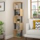 HANAH HOME Polica za knjige Piri Sonoma Oak Anthracite - 171748