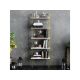 HANAH HOME Polica za knjige Piante White Gold - 171754