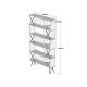 HANAH HOME Polica za knjige Extra Walnut - 171764