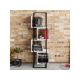 HANAH HOME Polica za knjige Prada Black White - 171773