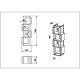 HANAH HOME Polica za knjige Prada Black White - 171773