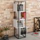 HANAH HOME Polica za knjige Prada Black White - 171773