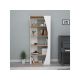 HANAH HOME Polica Selge, braon/bela - 171802
