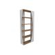 HANAH HOME Polica Selge, braon/bela - 171802