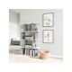 HANAH HOME Polica za knjige Harmon Anthracite White - 171989