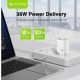 BAVIN Punjač 36W USB-A + USB-C, bela - 90031