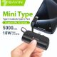 BAVIN Power bank 5000mAh, crna - 90310-1