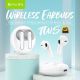 BAVIN Earbuds Wireless slušalice + kabl type-C bela - 90211
