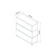 HANAH HOME Cipelarnik Napolyon White (756FRN4004) - 172088