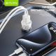 BAVIN Auto punjač 2xUSB + kabl type-C, crna - 90044