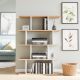 HANAH HOME Polica za knjige Harmon White Oak - 172230