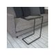 HANAH HOME Sto sa točkićima Callen Black Marble - 172459