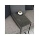 HANAH HOME Sto sa točkićima Callen Black Marble - 172459