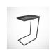 HANAH HOME Sto sa točkićima Callen Black Marble - 172459