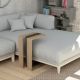 HANAH HOME Pomoćni stočić Muju Oak Anthracite Oak - 172482