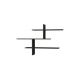 HANAH HOME Zidna polica Leo Anthracite - 172603