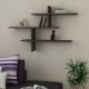 HANAH HOME Zidna polica Leo Anthracite - 172603