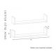 HANAH HOME Zidna polica Iris White - 172628