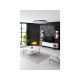 HANAH HOME TV polica Gold Line White Black - 172757