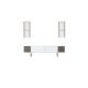 HANAH HOME TV polica Gold Line White Black - 172757