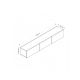 HANAH HOME TV komoda Rigel, bela - 172758