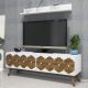 HANAH HOME TV polica Nisan White - 172784