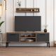 HANAH HOME TV polica Riga Anthracite - 172786