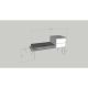 HANAH HOME Cipelarnik Fiume, braon/siva - 172808