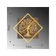 WALLXPERT Zidna dekoracija Tree v2 Gold - 172888