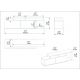 HANAH HOME TV polica Nexera Walnut Black - 172943