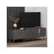 HANAH HOME TV polica Detas Anthracite Gold - 172983-1