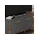 HANAH HOME TV polica Detas Anthracite Gold - 172983-1