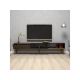 HANAH HOME TV polica Milan Walnut Black - 173004