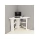 HANAH HOME Ugaoni radni sto Corner, bela - 173007