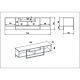 HANAH HOME TV polica Asal 150 Walnut Black - 173023