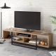 HANAH HOME TV polica Asal 150 Walnut Black - 173023