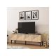 HANAH HOME TV polica Draw Sapphire Oak Black Marble - 173070