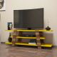 HANAH HOME TV polica Flower Walnut Yellow - 173090